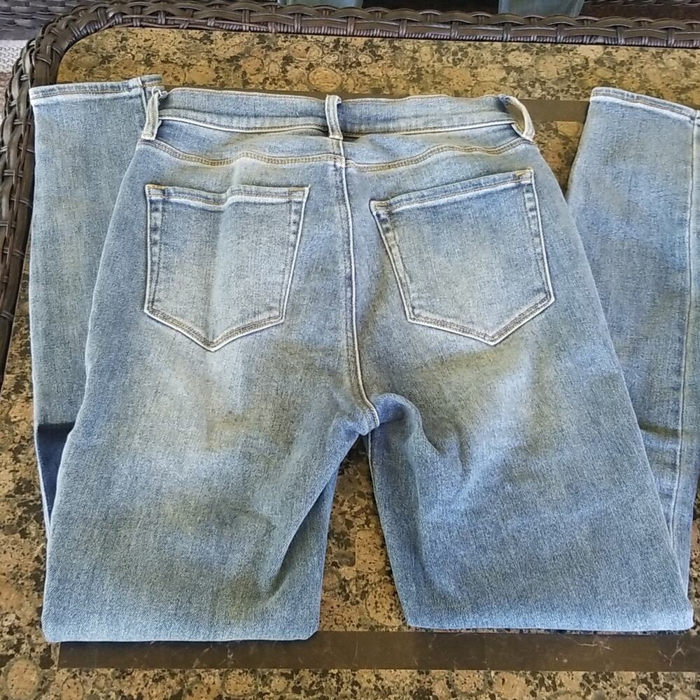PacSun Jeans 26 Hi Rise Patchwork Light Wash Black 2 pair - Picture 8 of 8